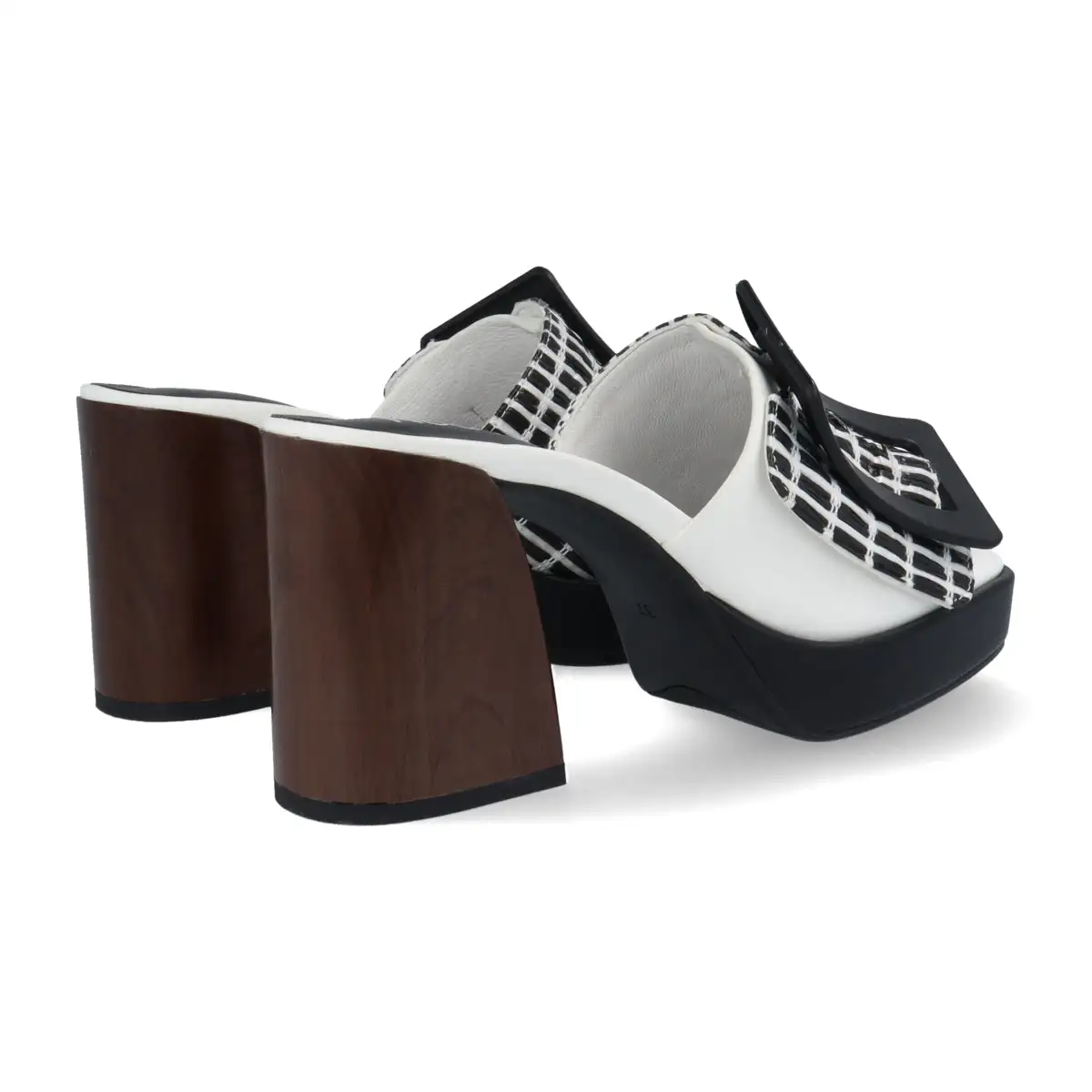 NOA HARMON EDEN Zueco Negro blanco - Imagen 2