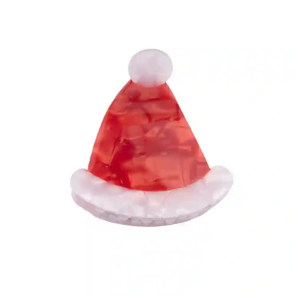 SOMBRERO DE NAVIDAD CON GARRA DE PELO