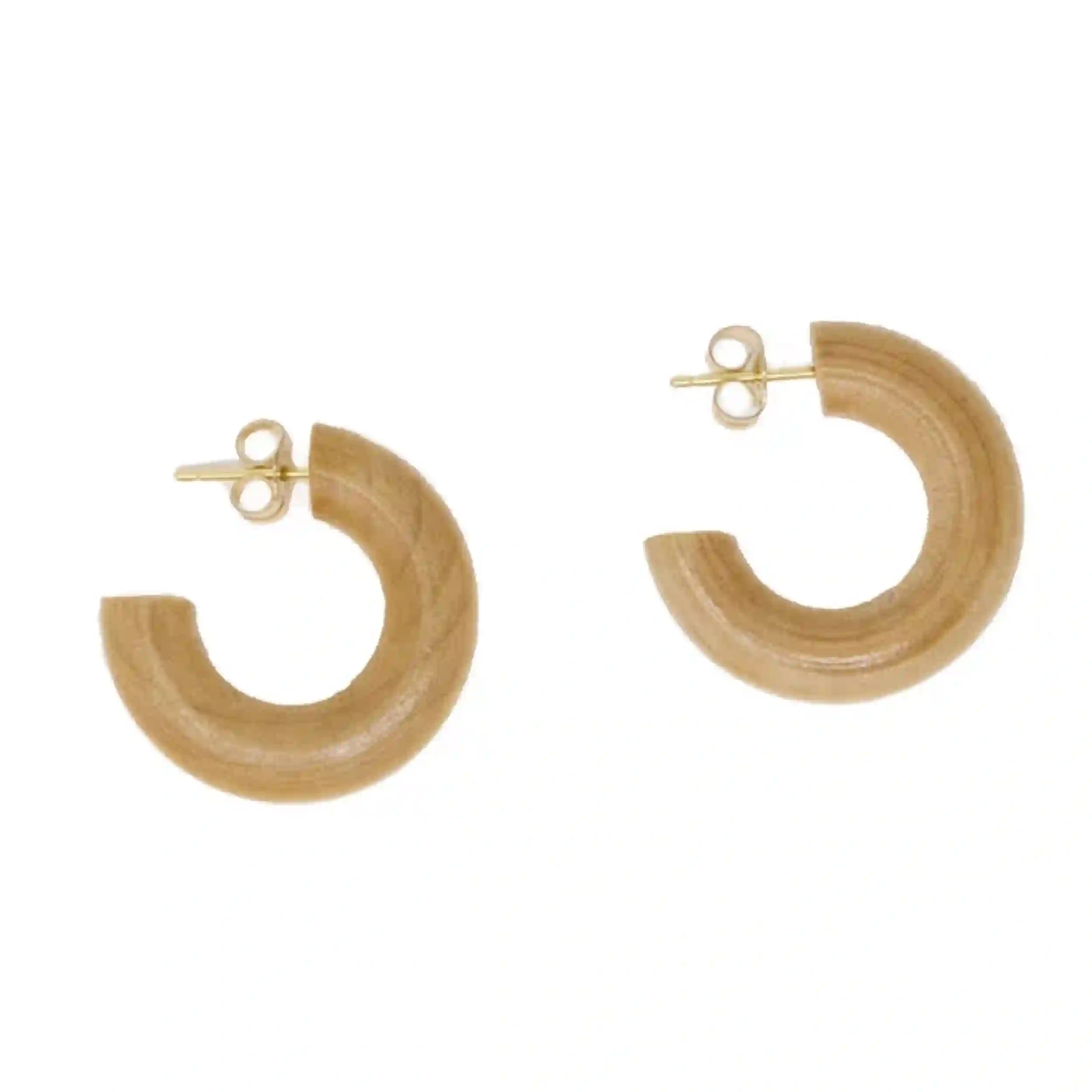 Pendientes Huggies de Madera de Pino