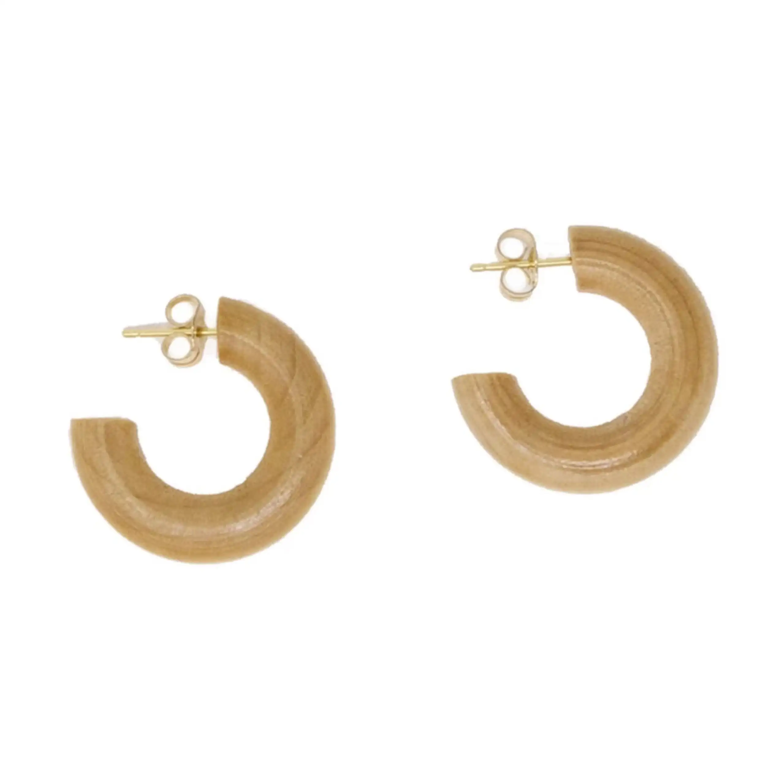 Pendientes Huggies de Madera de Pino