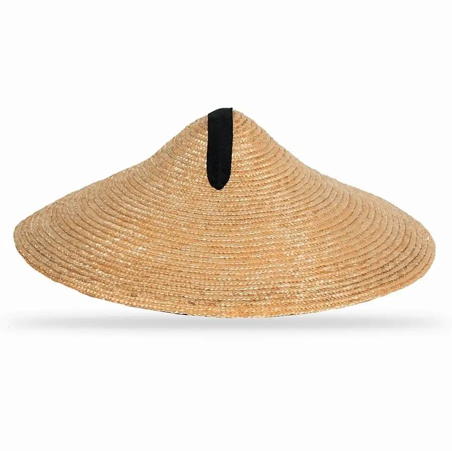 Sombrero de paja cónico asiático