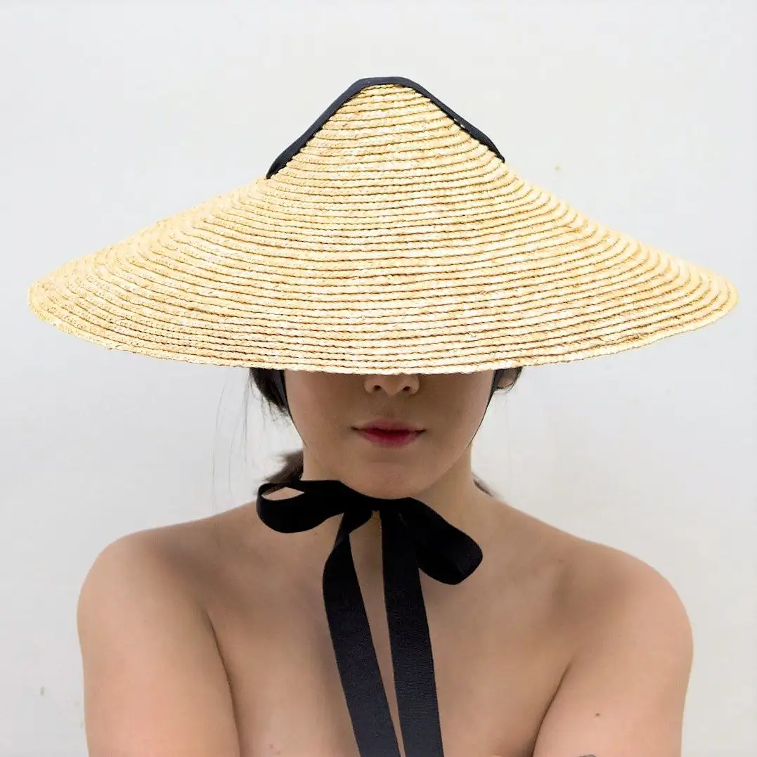 Sombrero de paja cónico asiático - Imagen 2