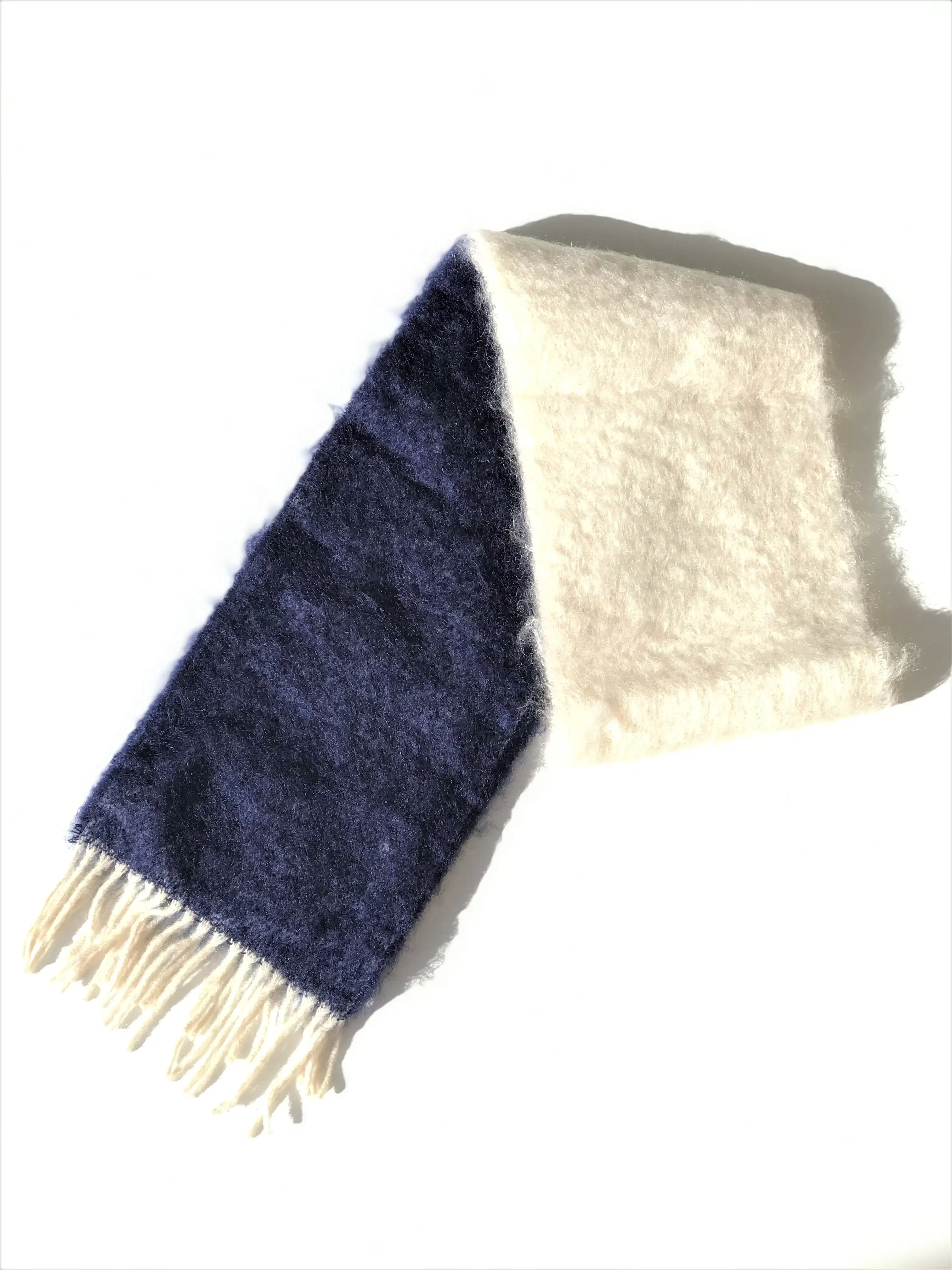 Bufanda de mohair bicolor - Imagen 3