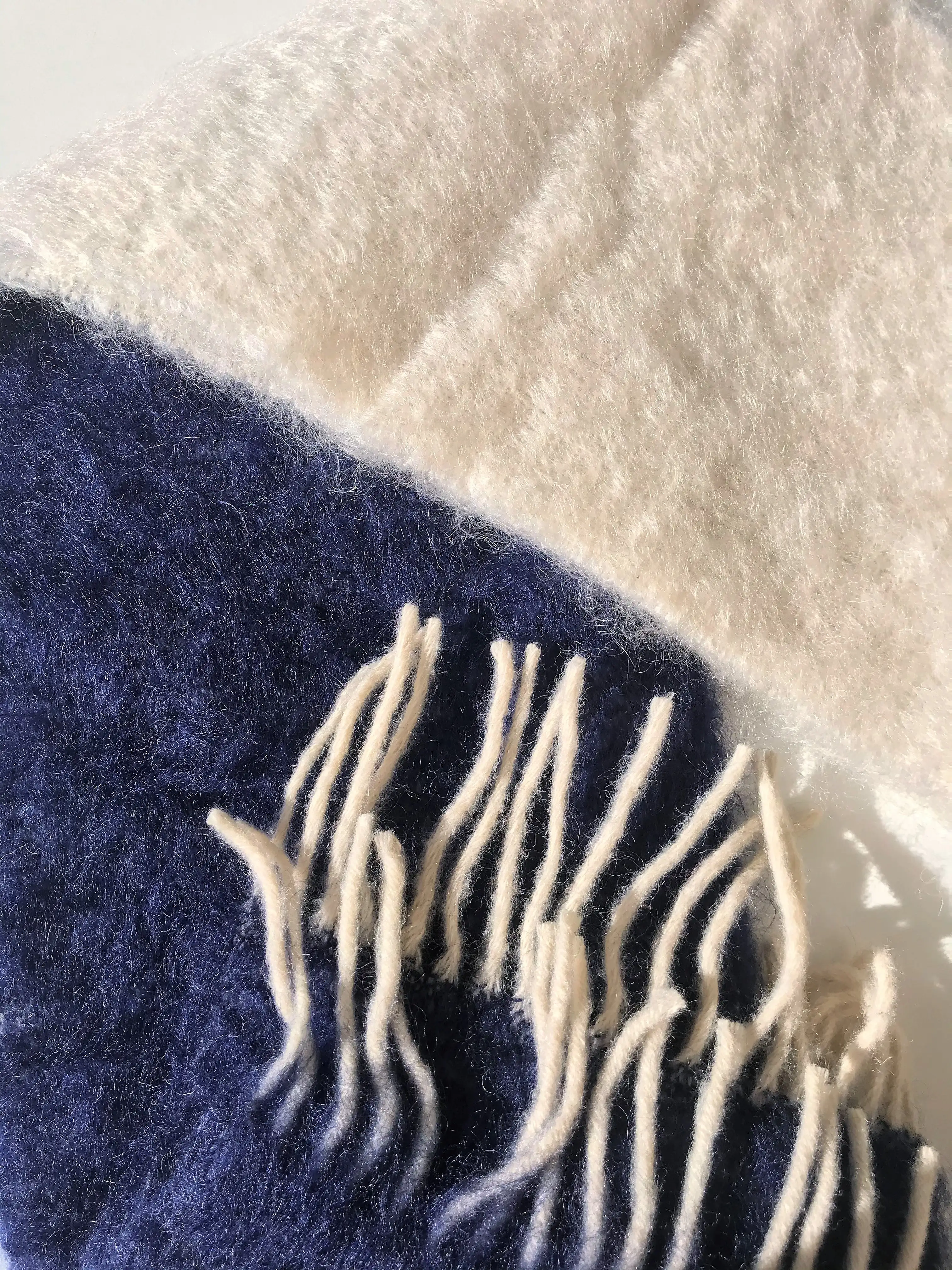 Bufanda de mohair bicolor - Imagen 5