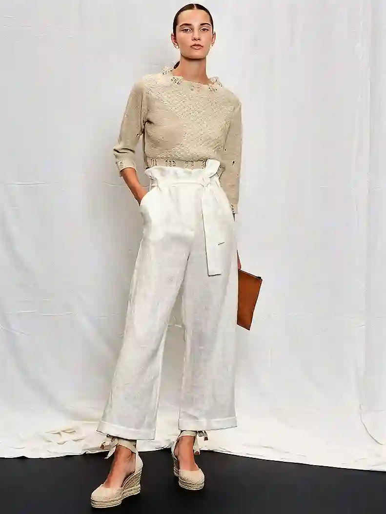 Pantalones tipo bolsa de papel