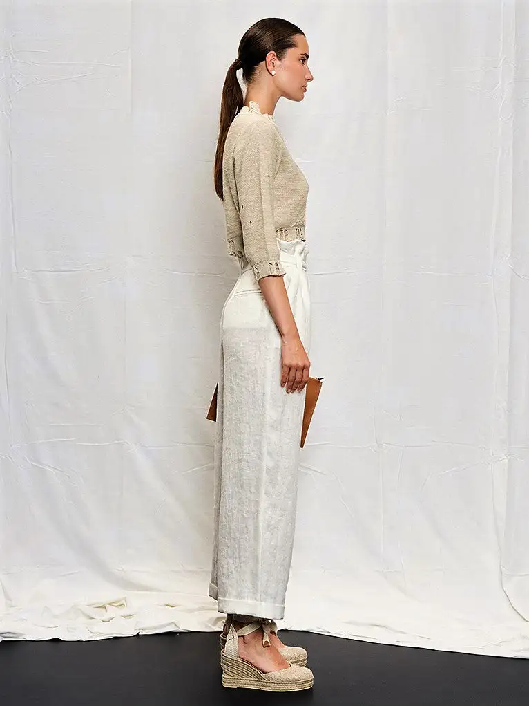 Pantalones tipo bolsa de papel - Imagen 2