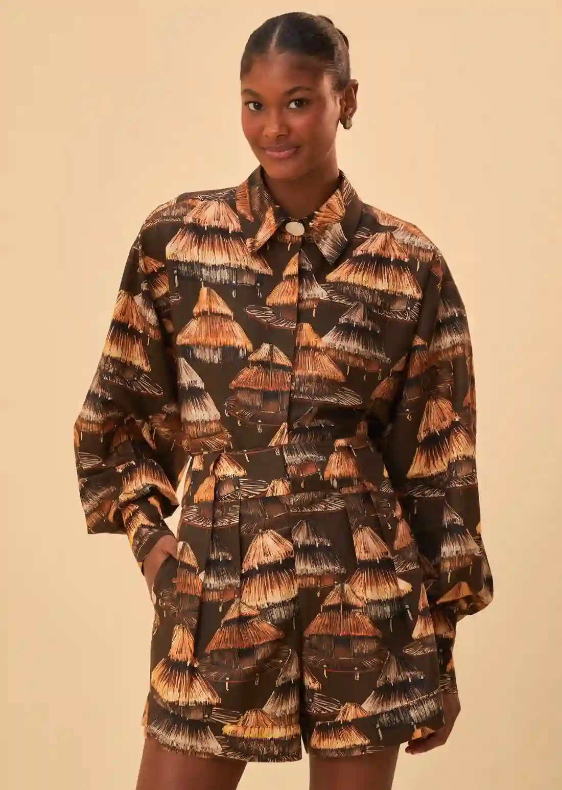 Short Shuhu Marrón