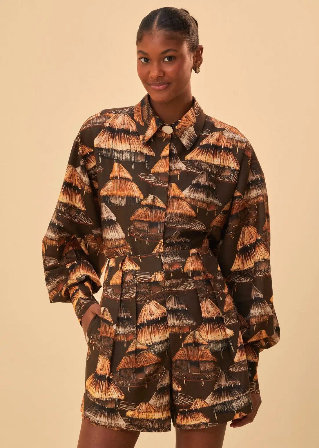 Short Shuhu Marrón