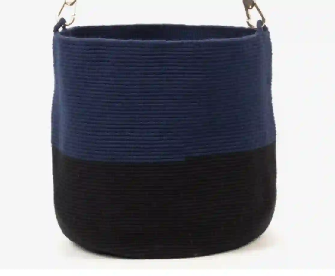 Bolso Bombonera Azul Marino/Negro