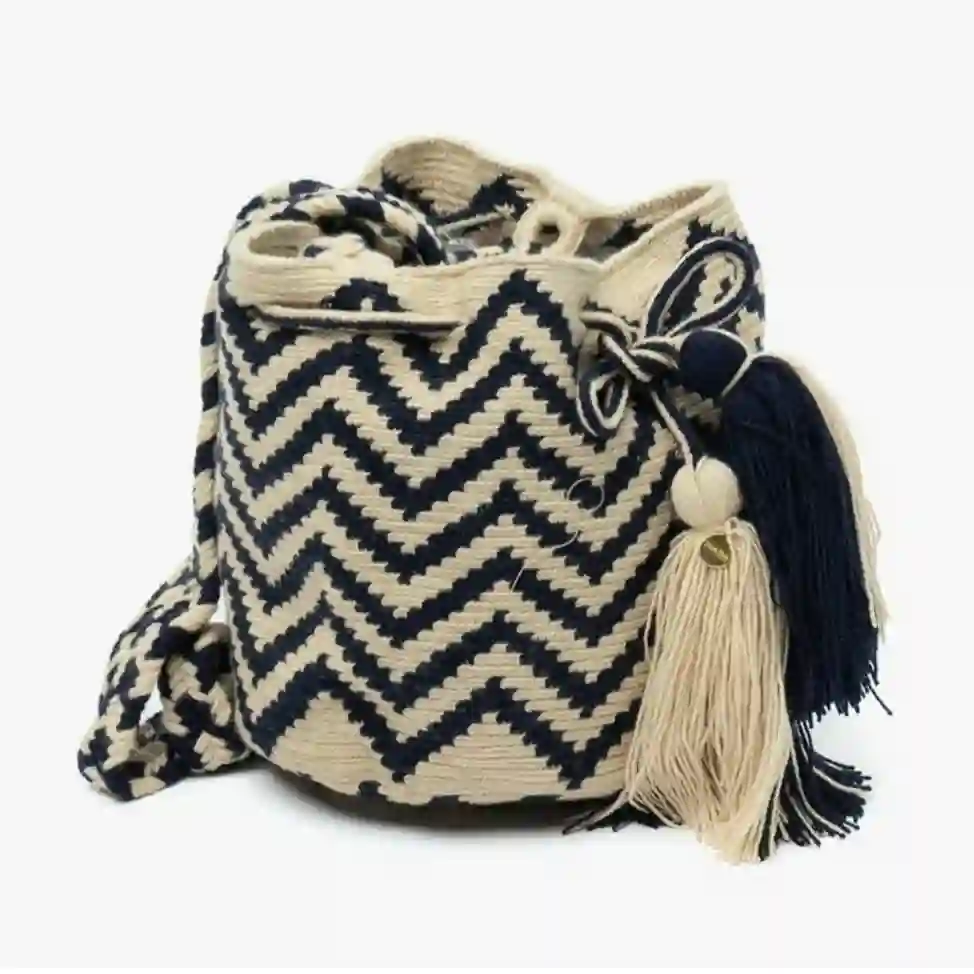 Bandolera pequeña hecha a mano Wayuu St Barth