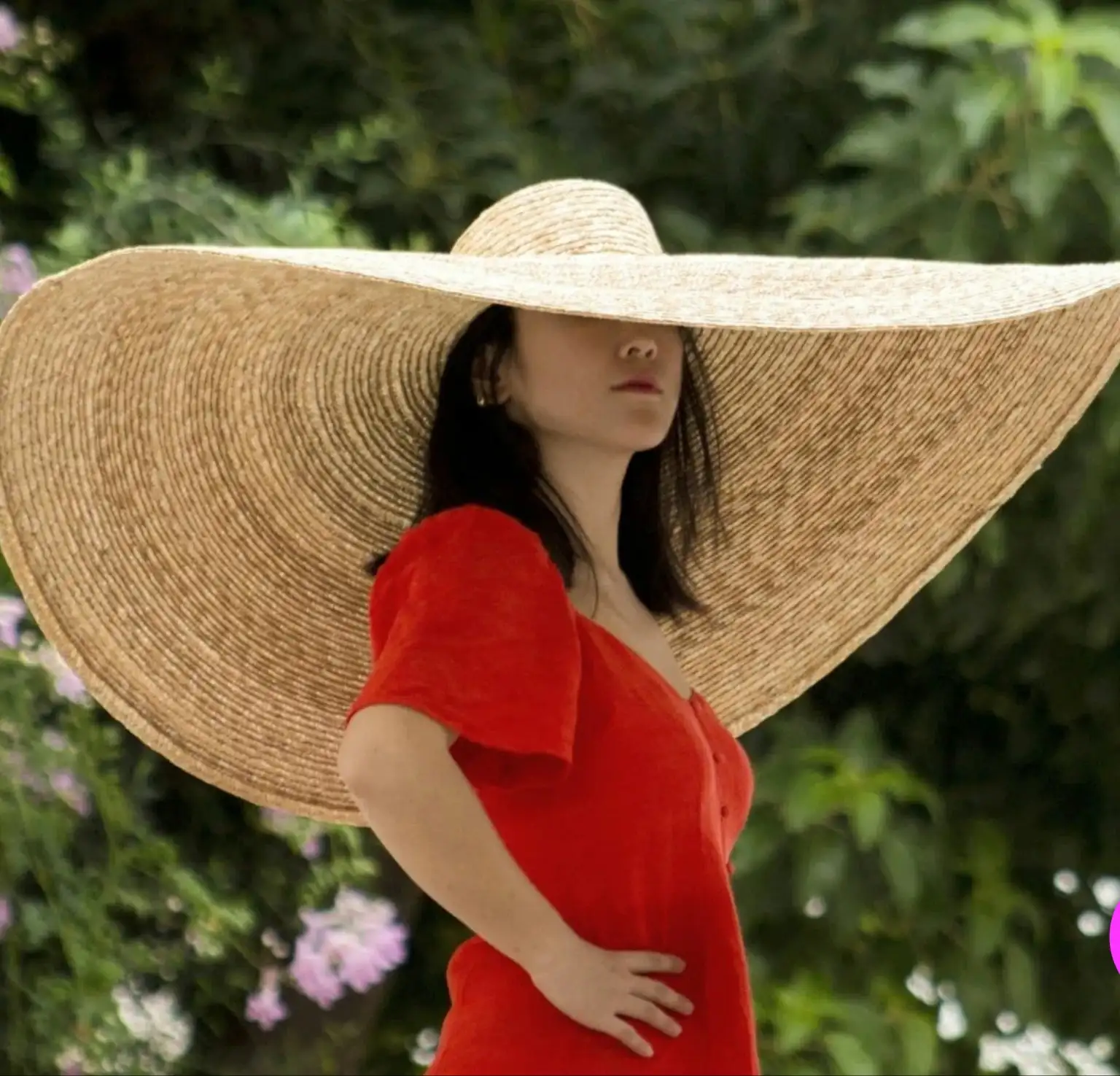Sombrero Maxi De Paja Natural - Imagen 2