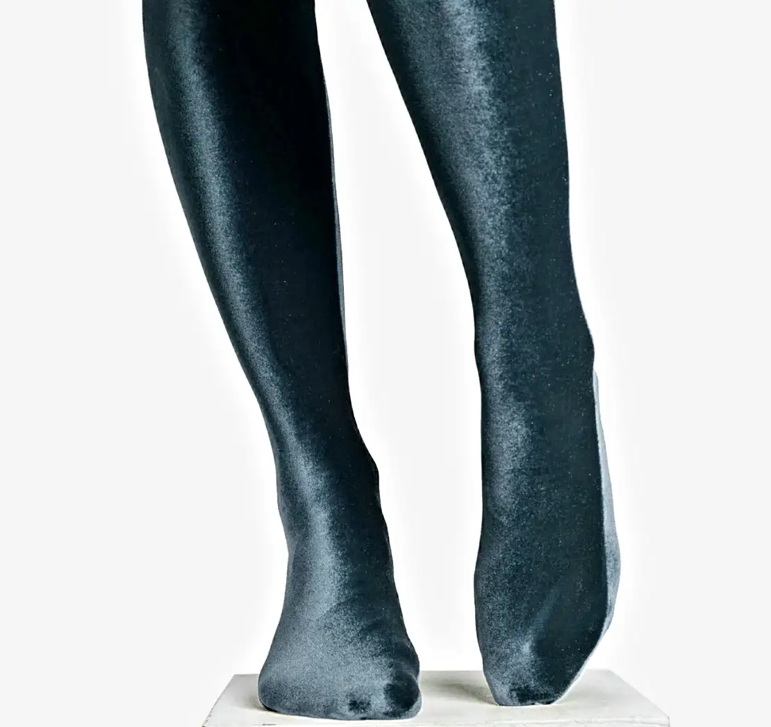 Calcetines por encima de la rodilla de terciopelo - Imagen 4