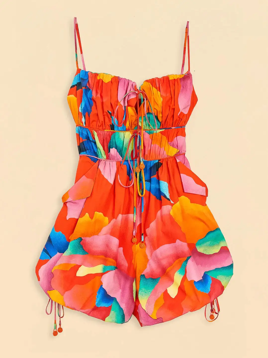 Red Ombre Chita Romper - Imagen 6