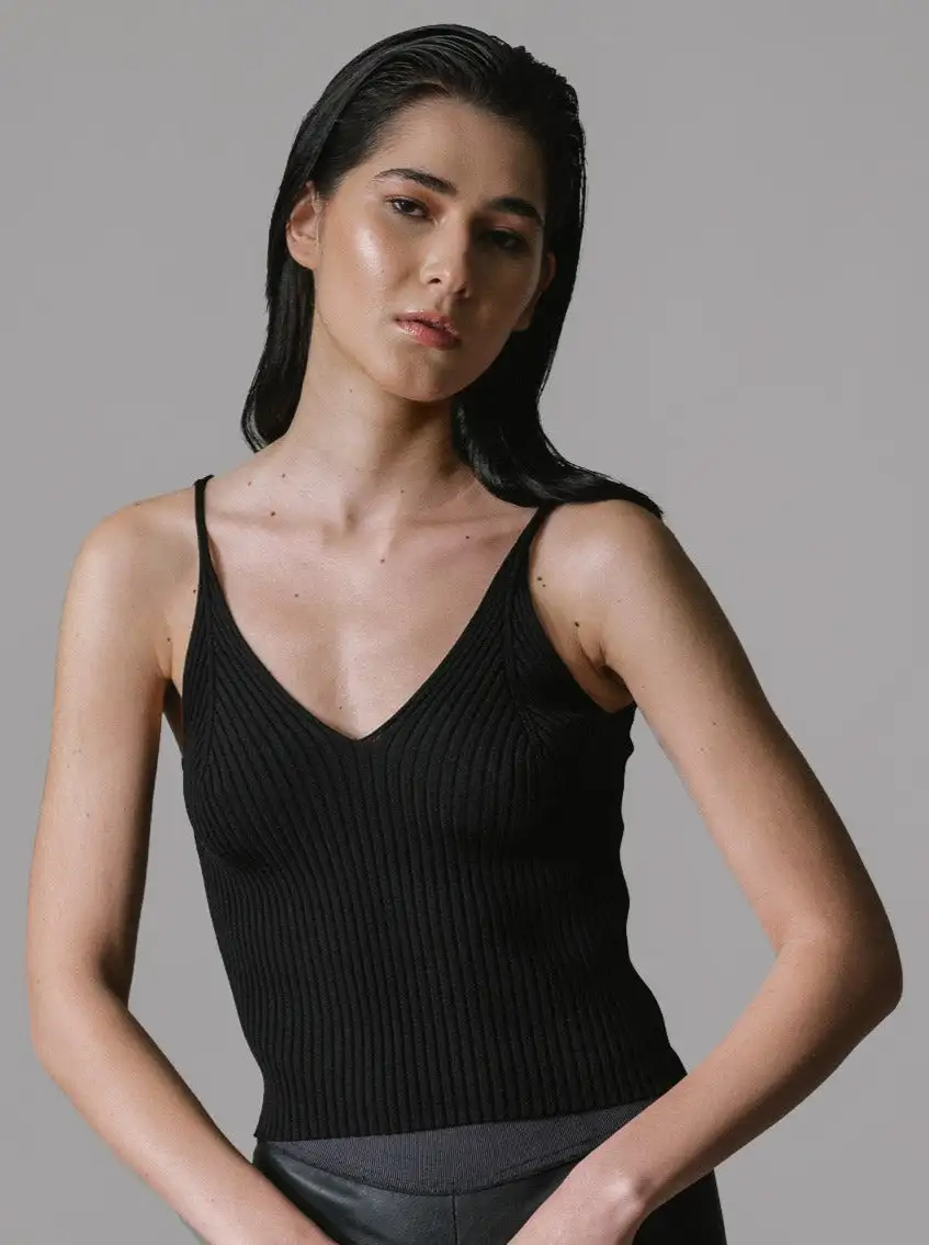 Camiseta sin mangas de canalé - Imagen 3