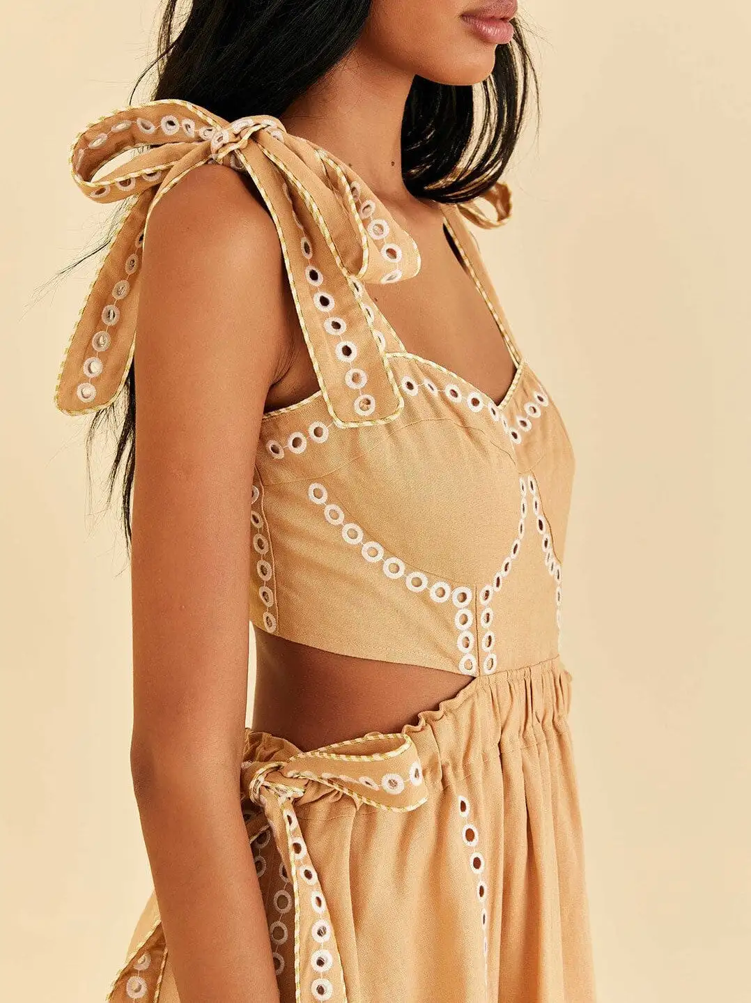 Vestido midi sin mangas Sand Richelieu - Imagen 2