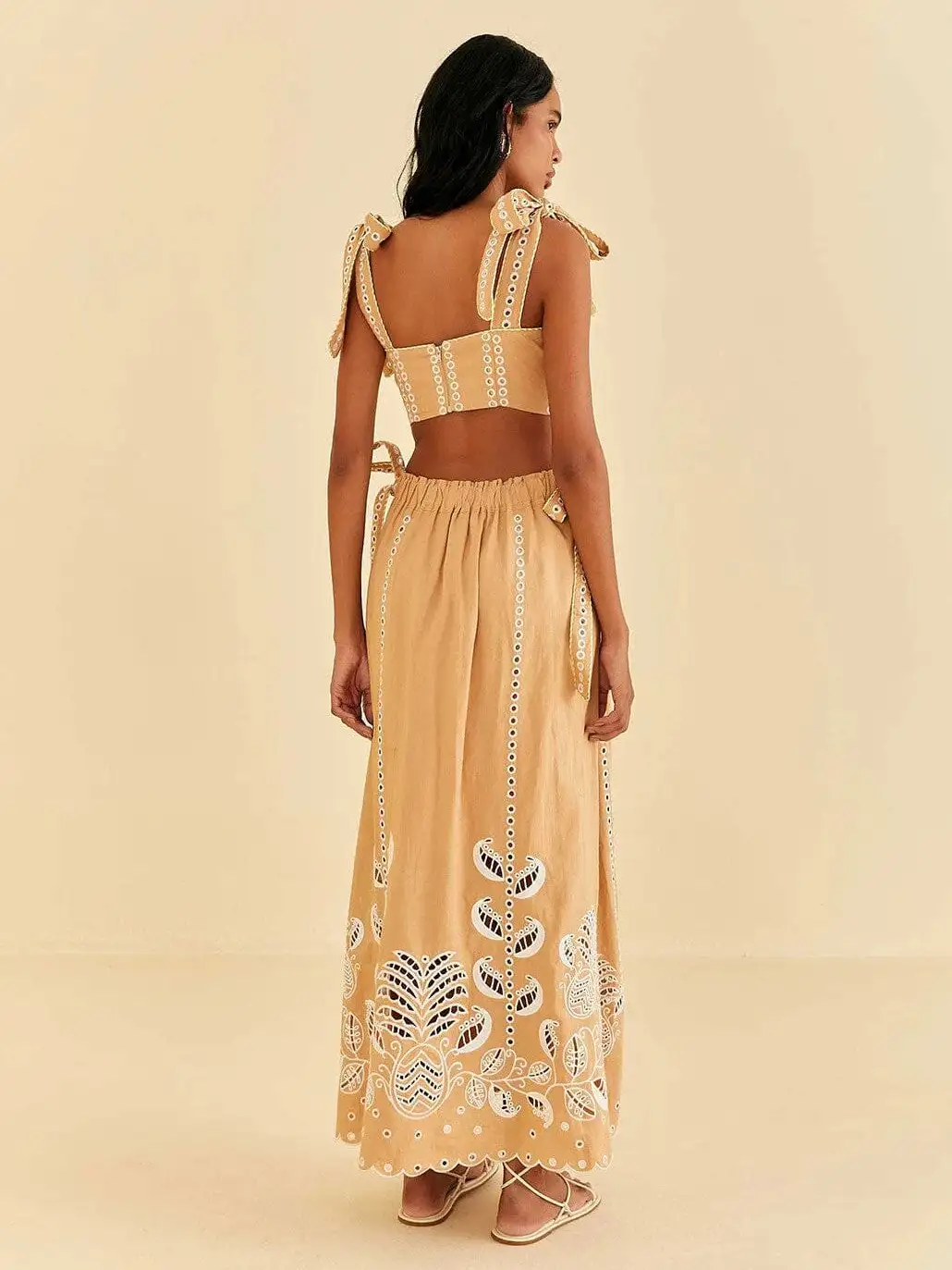 Vestido midi sin mangas Sand Richelieu - Imagen 3