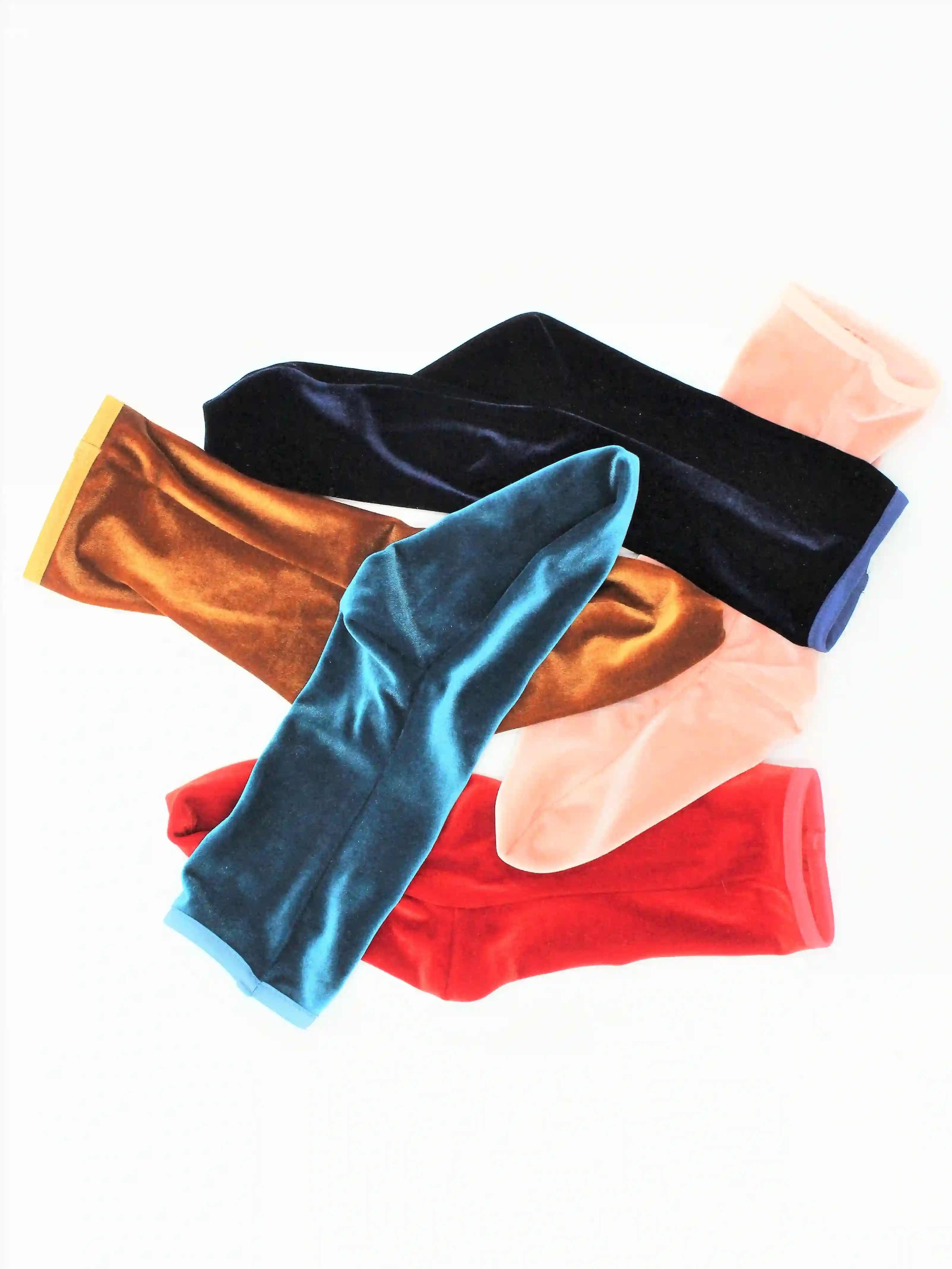 Calcetines cortos de terciopelo