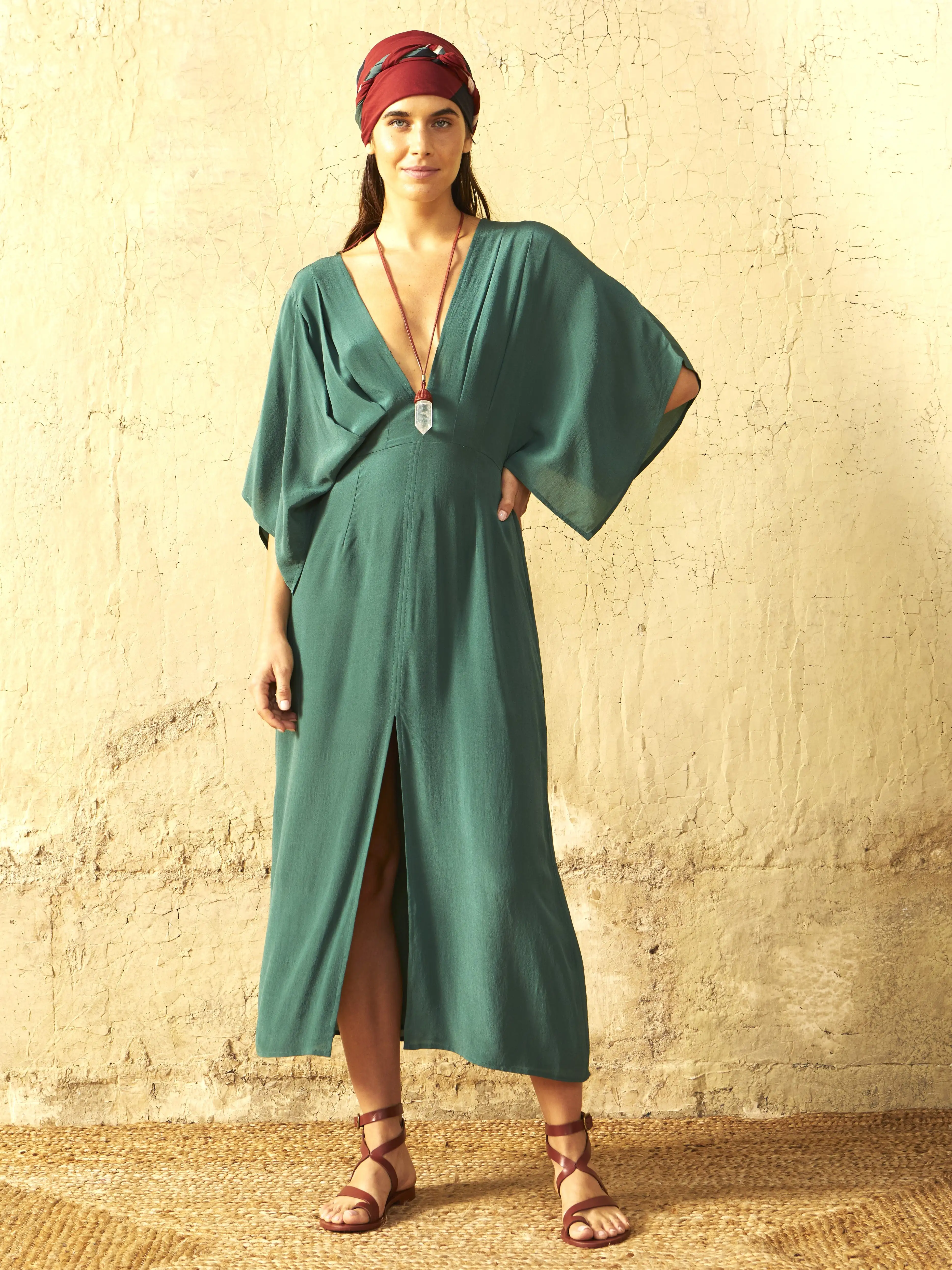 VESTIDO DE SEDA SOUANE