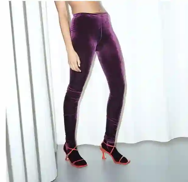Leggings de terciopelo elástico