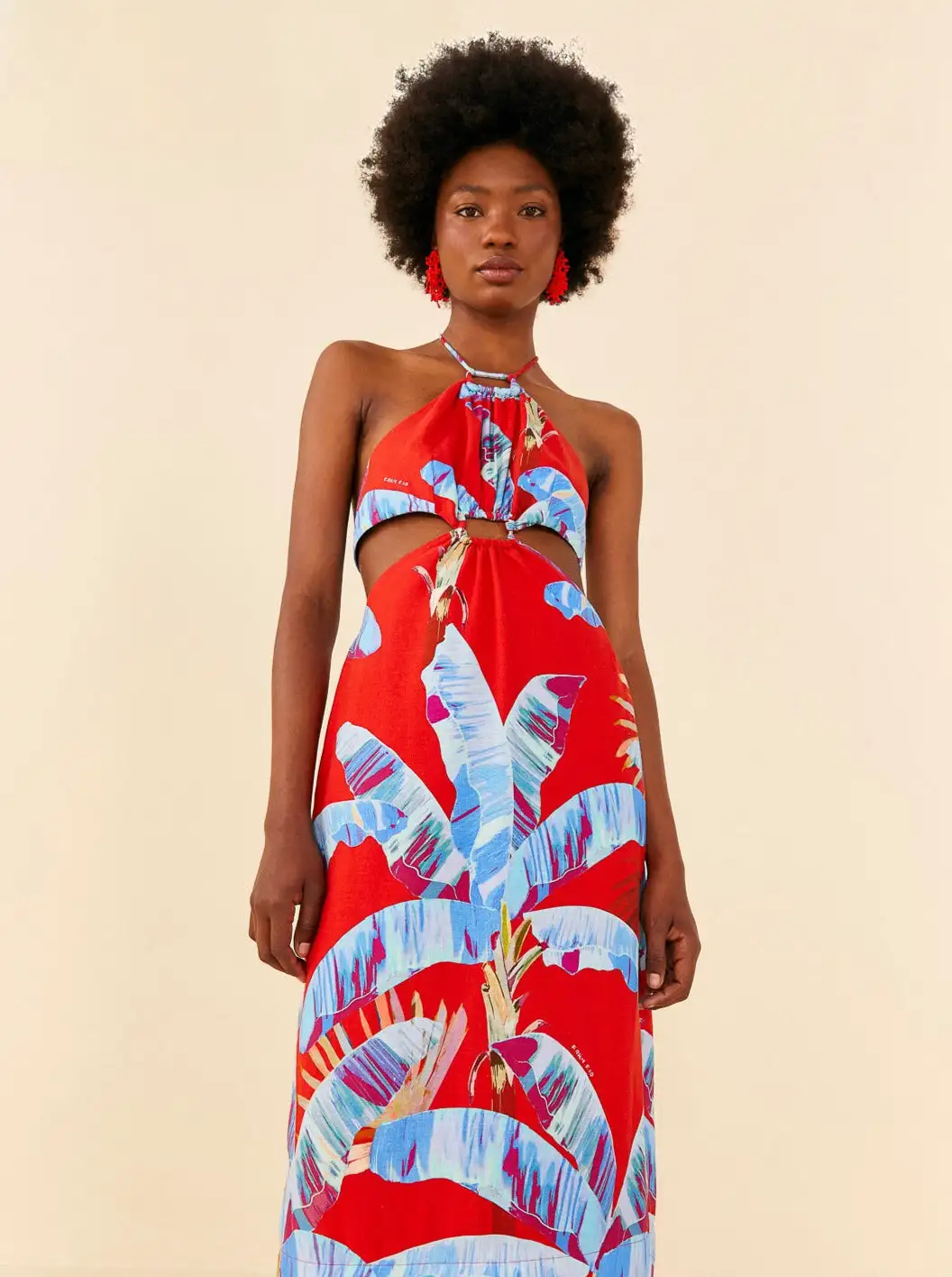 Vestido midi con aberturas de Sweet Jungle