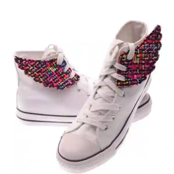 Alas de tweed multicolor