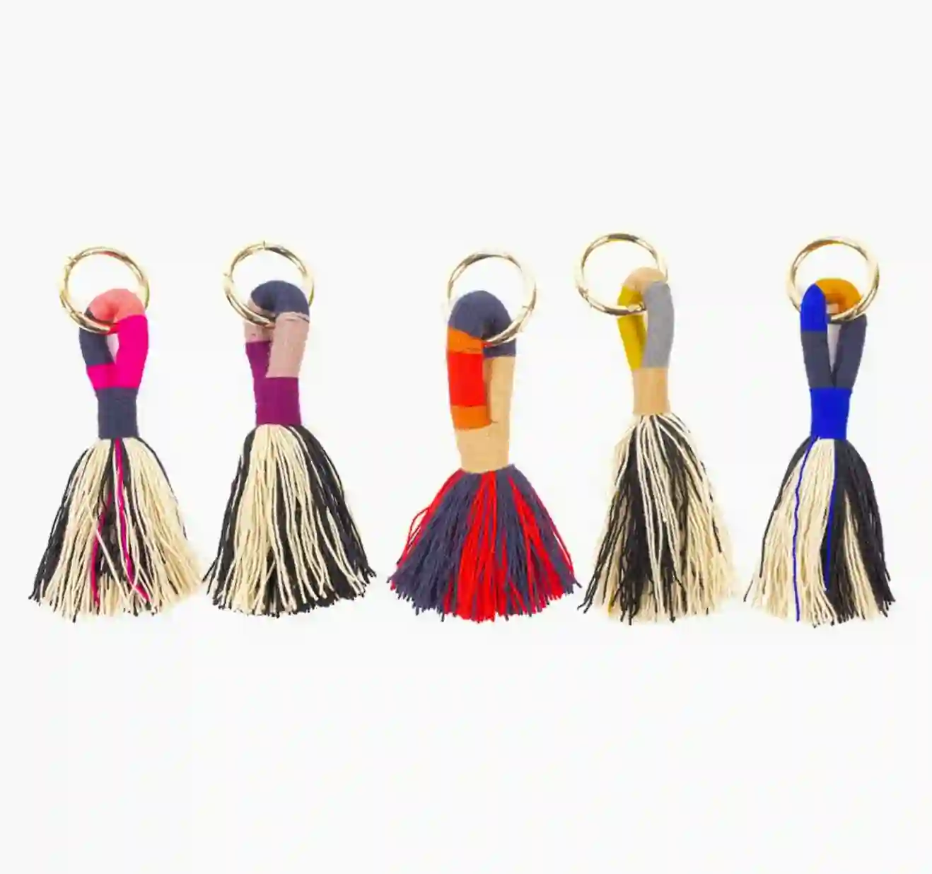 Llavero Wayuu Pompones