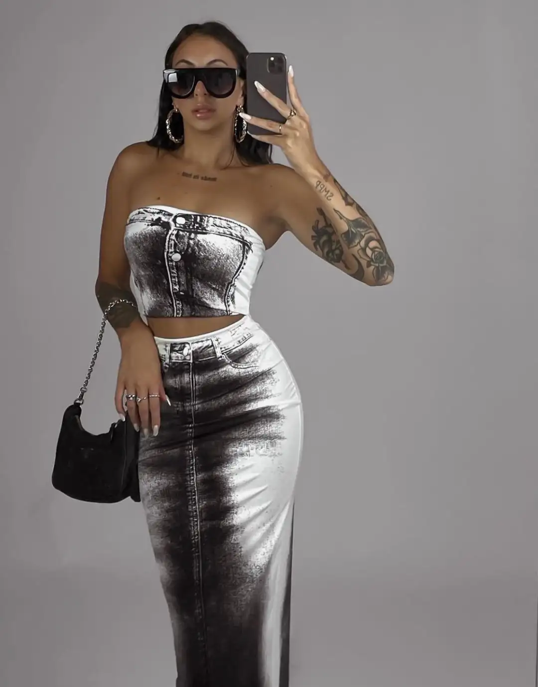 Conjunto estampado licra