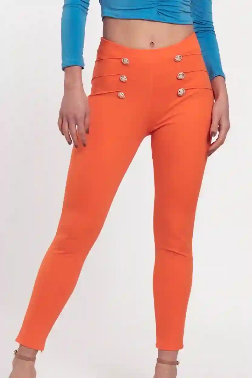 Pantalón licra botones