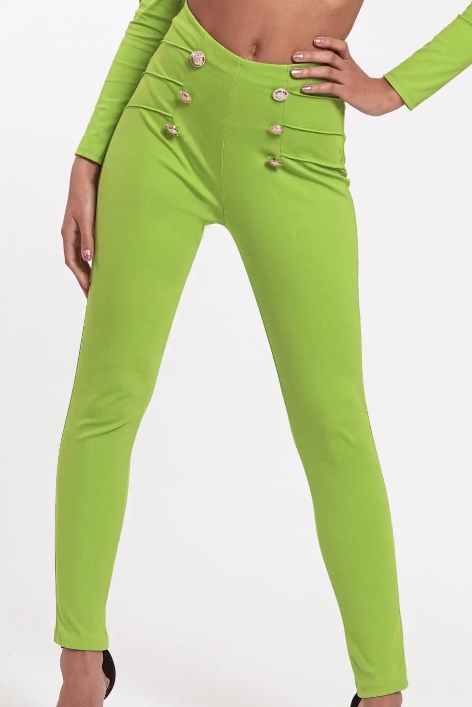 Pantalón licra botones - Imagen 2