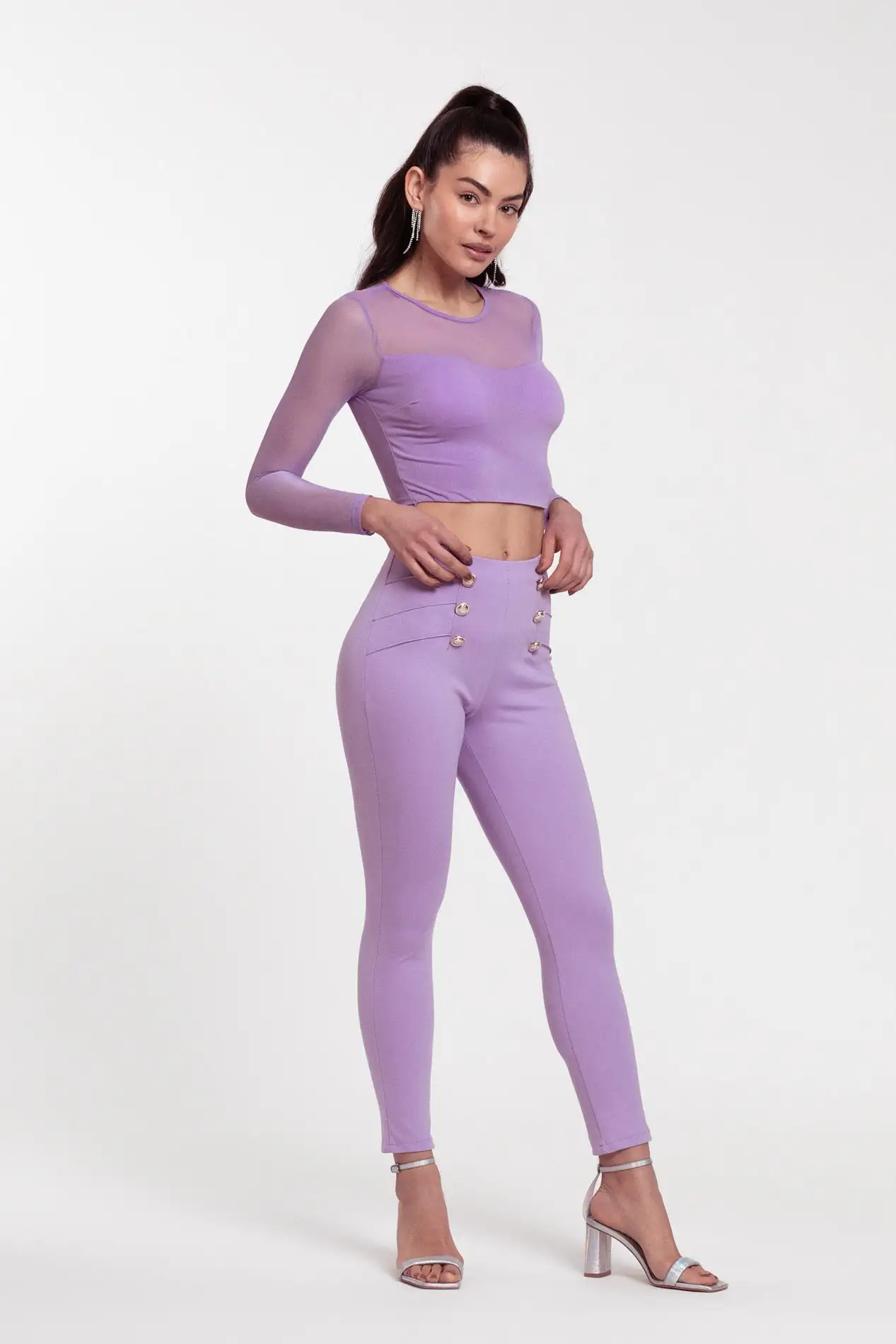 Pantalón licra botones - Imagen 3