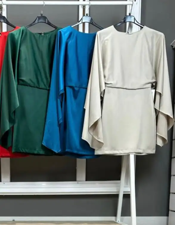 Vestido mangas abiertas - Imagen 5
