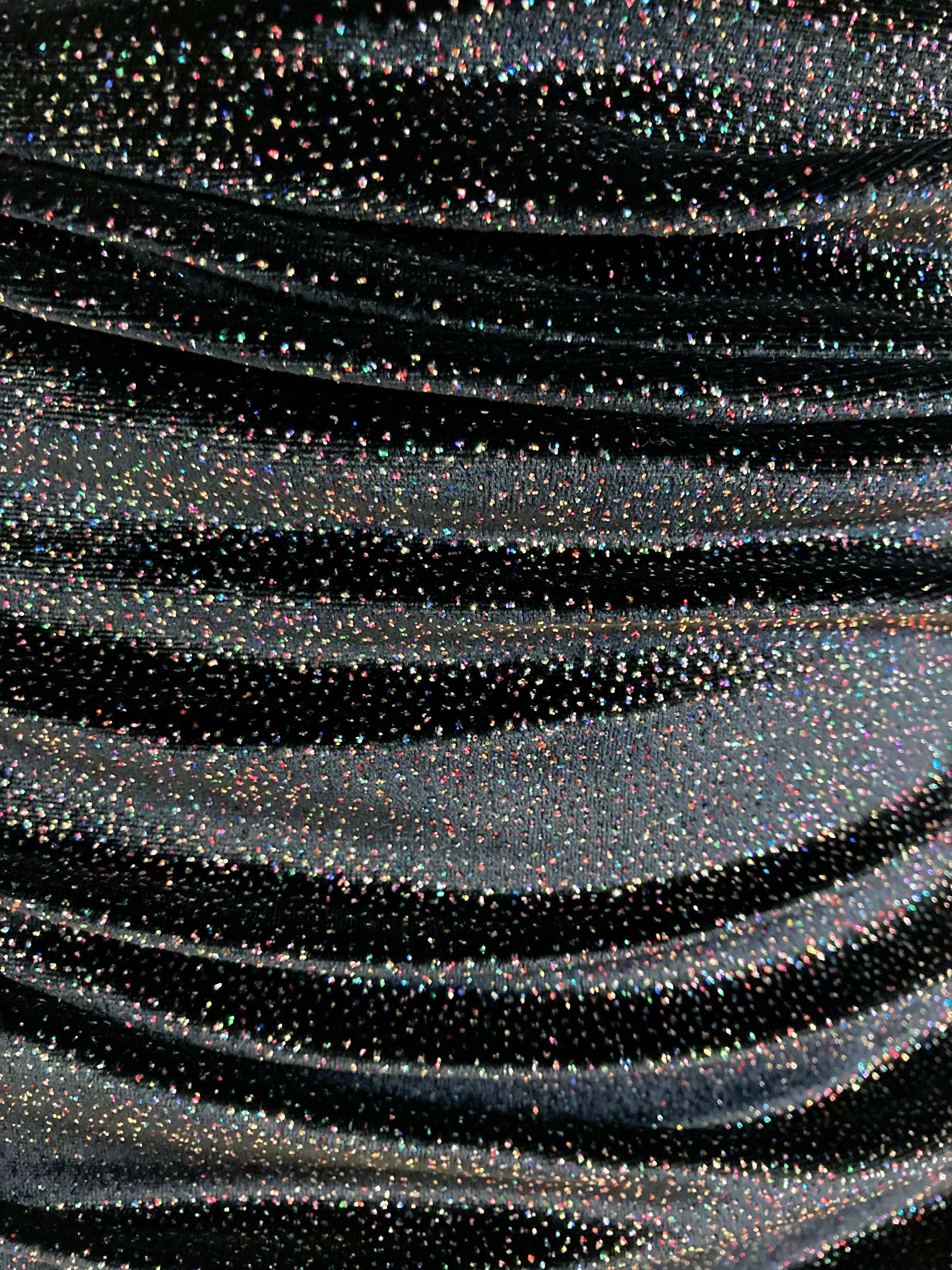 Vestido terciopelo brillo cuello - Imagen 4
