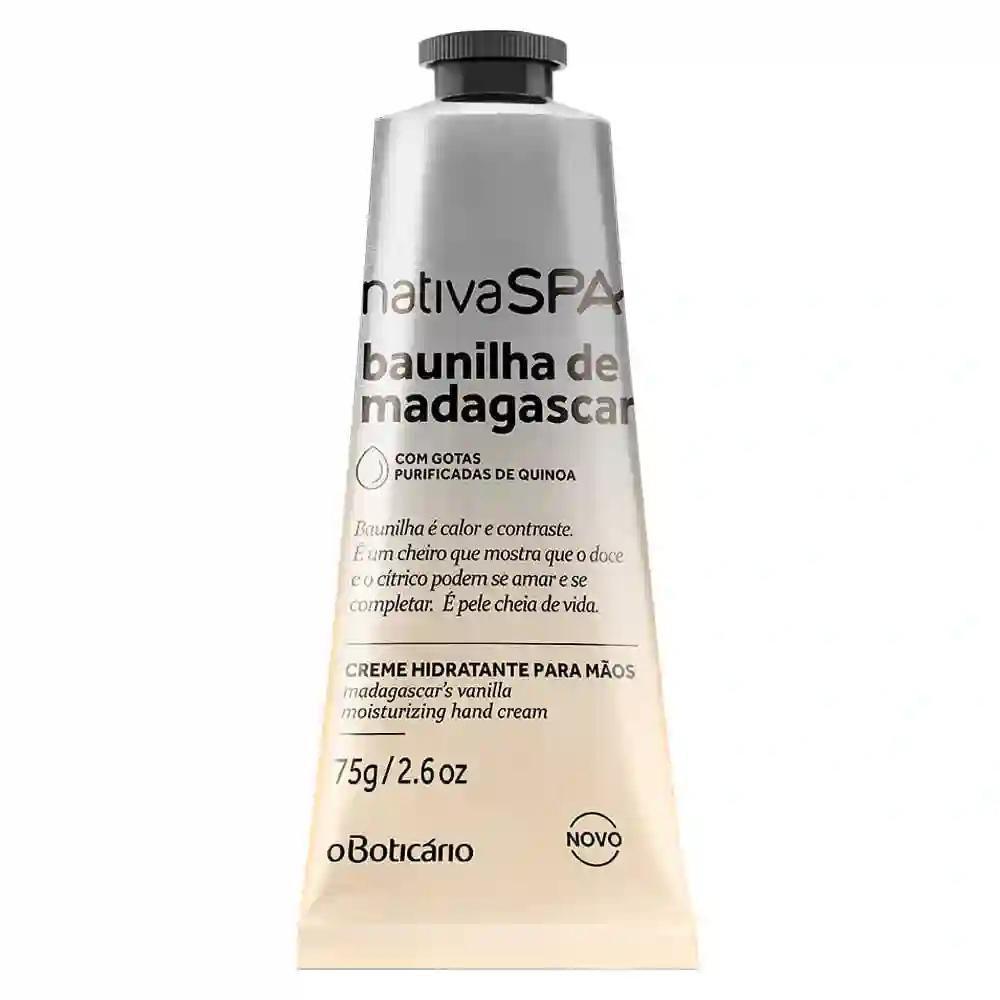 NATIVA SPA CREMA DE MANOS DE VAINILLA DE MADAGASCAR, 75G