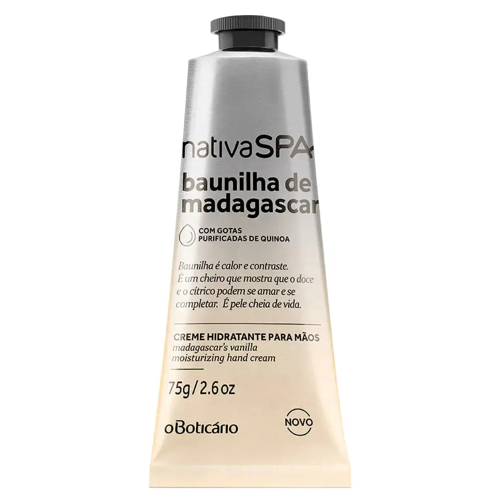 NATIVA SPA CREMA DE MANOS DE VAINILLA DE MADAGASCAR, 75G
