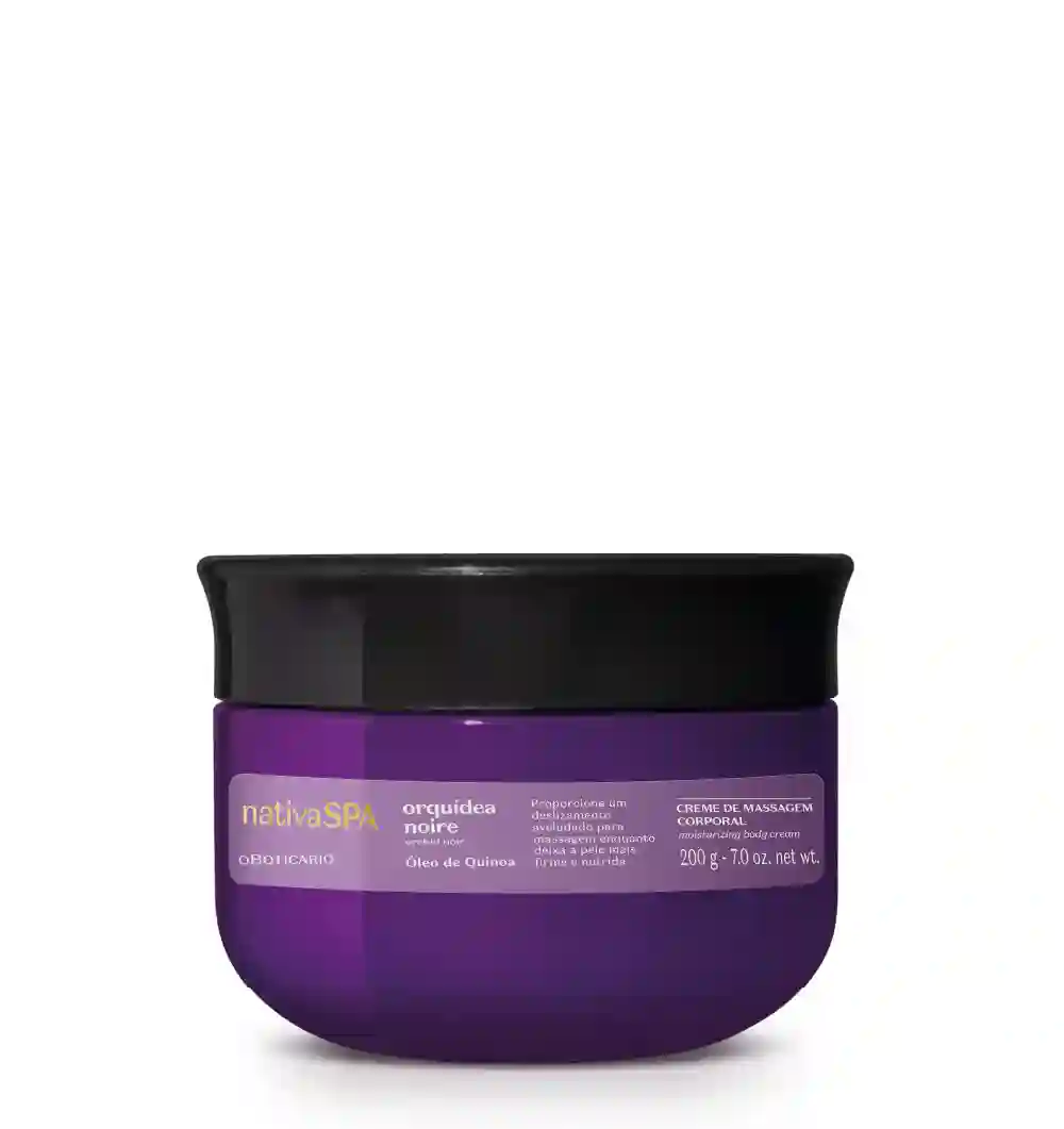 NATIVA SPA CREMA DE MASAJE ORQUIDEA NOIRE, 200G