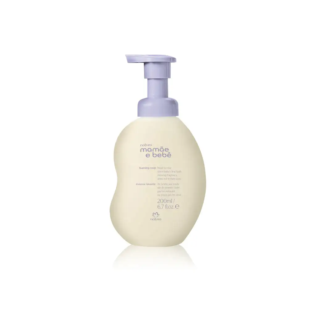 ESPUMA LIMPIADORA RELAJANTE PARA BEBÉ - MAMAE E BEBE - 200 ML