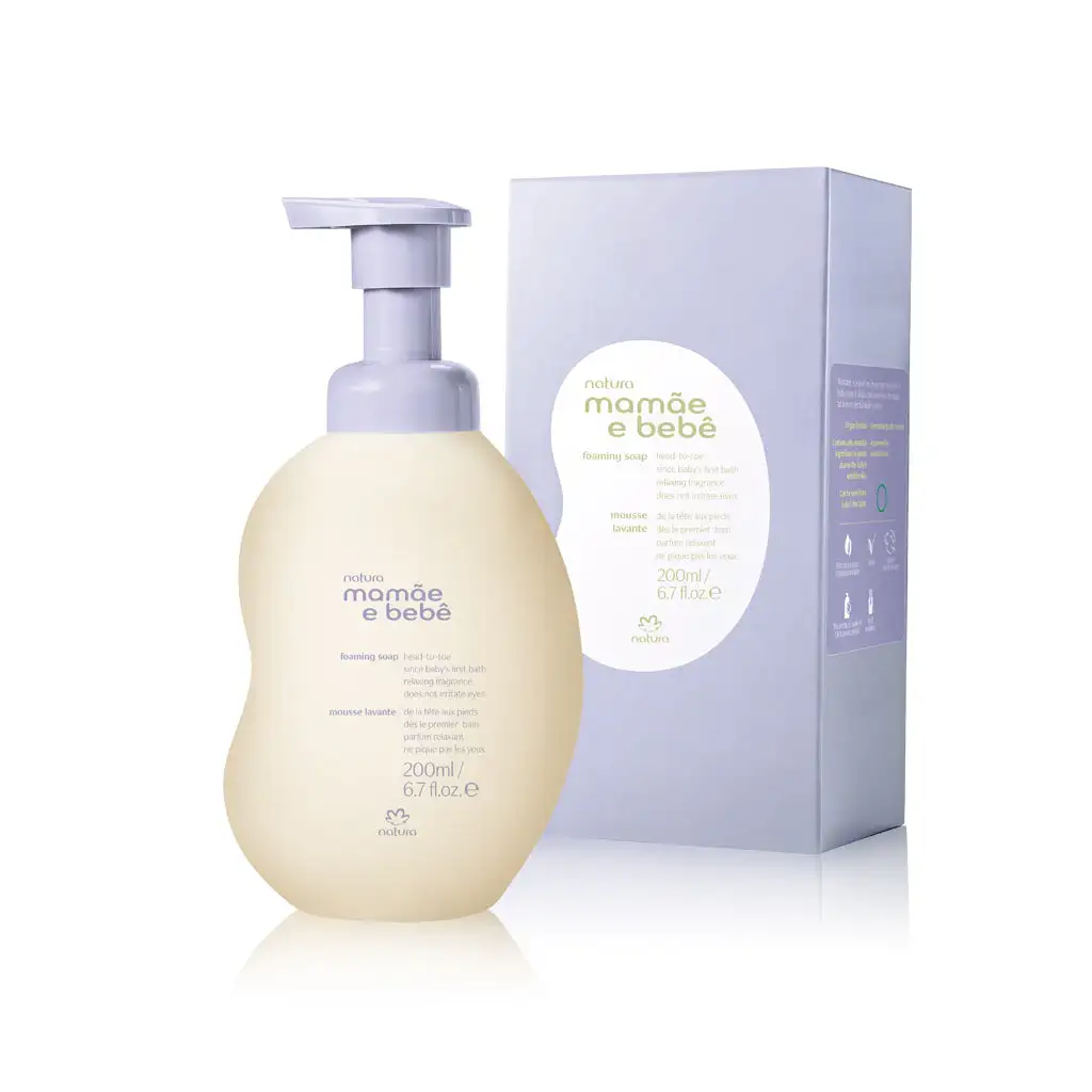 ESPUMA LIMPIADORA RELAJANTE PARA BEBÉ - MAMAE E BEBE - 200 ML - Imagen 2