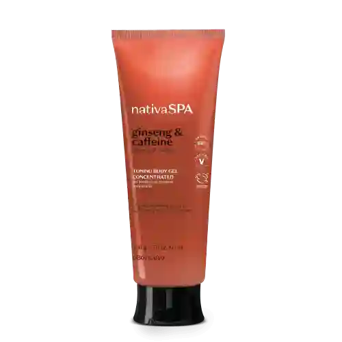 NATIVA SPA GEL CORPORAL TONIFICANTE DE GINSENG Y CAFEÍNA, 200G