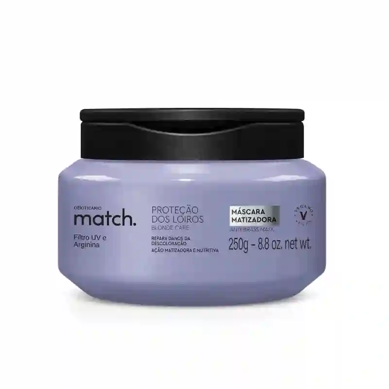 Mascarilla capilar teñida Match. Protección Rubia 250g