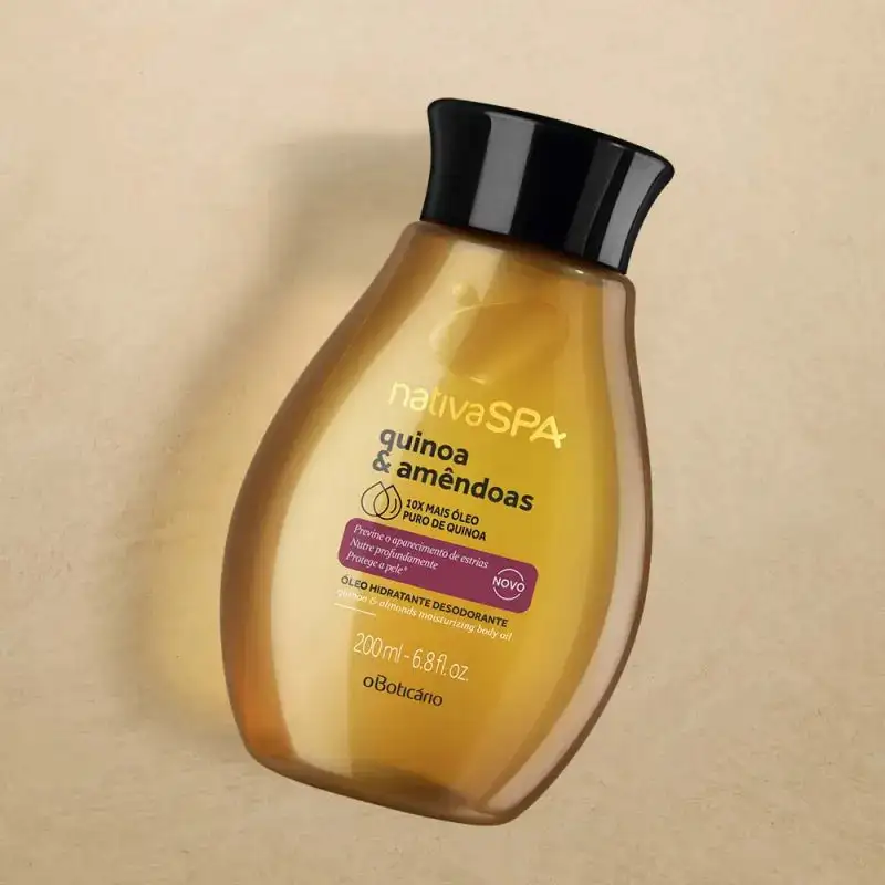 NATIVA SPA ACEITE HIDRATANTE DE ALMENDRA Y QUINUA, 200ML