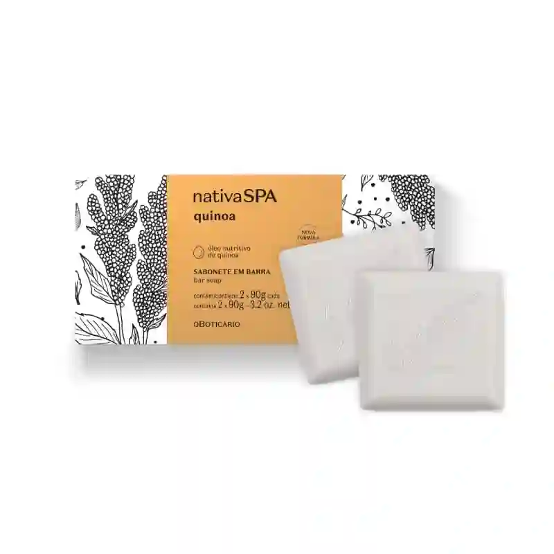 Nativa SPA Jabón en Barra Quinoa 2 unidades de 90g