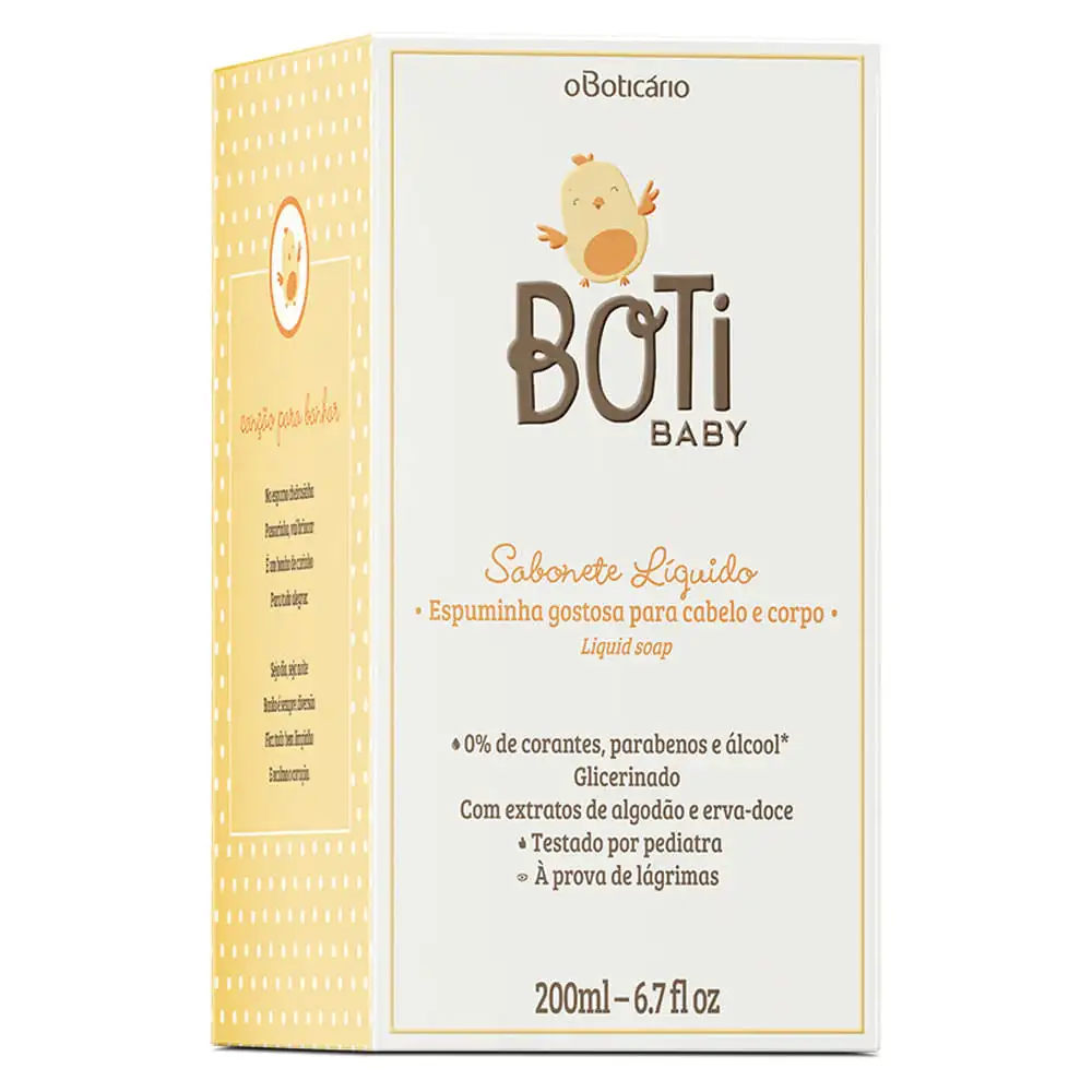 BOTI JABON LIQUIDO PELO Y CUERPO BEBE 200ML - Imagen 2