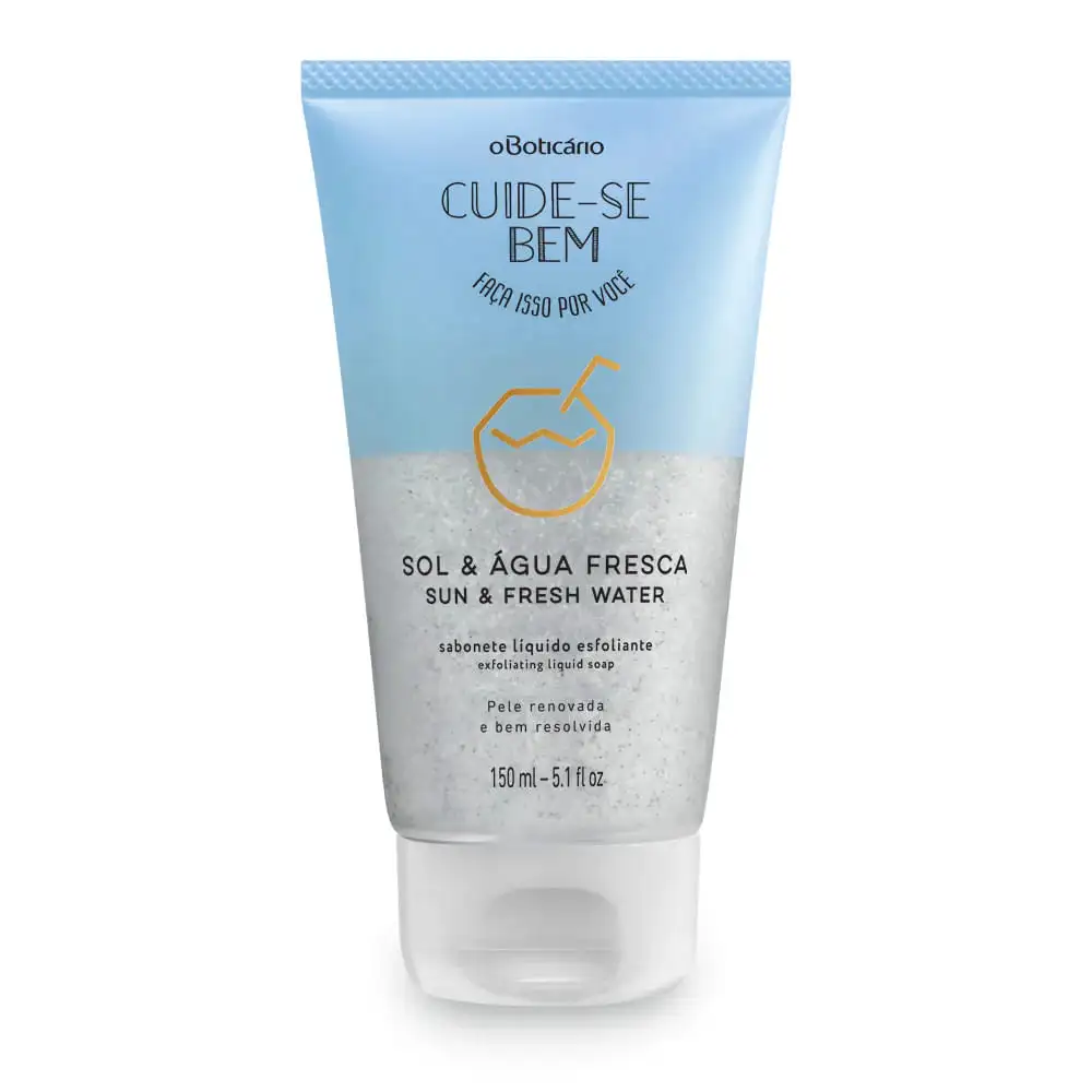 JABÓN LÍQUIDO EXFOLIANTE CORPORAL CUÍDATE SOL Y AGUA DULCE, 150ML