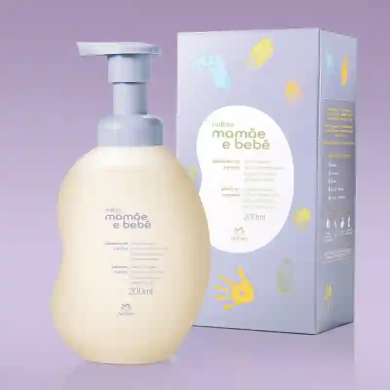 Jabón líquido de lavanda para mamá y bebé