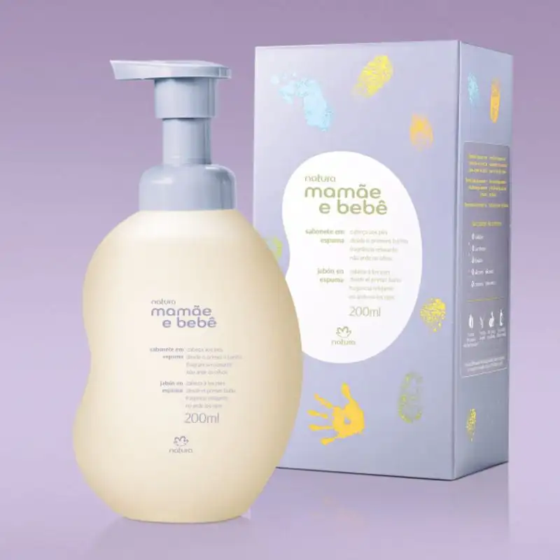 Jabón líquido de lavanda para mamá y bebé