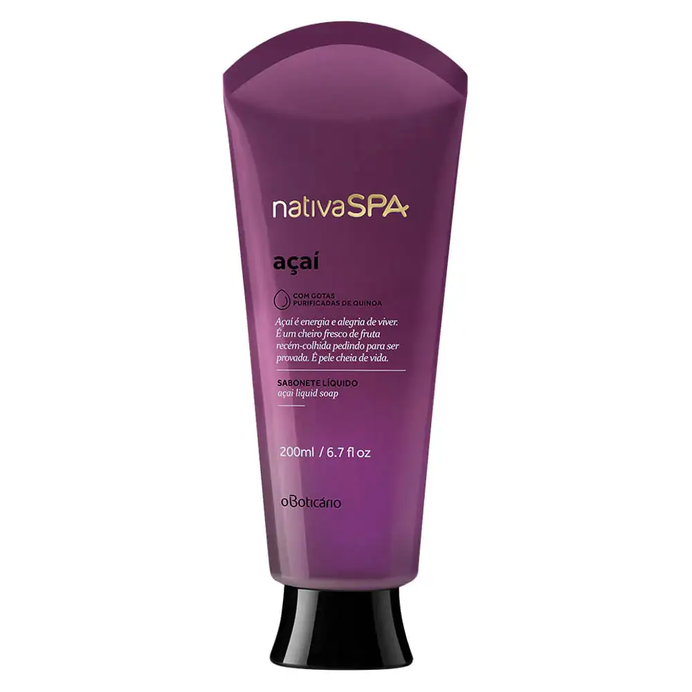 NATIVA SPA JABÓN LÍQUIDO AÇAÍ, 200ML