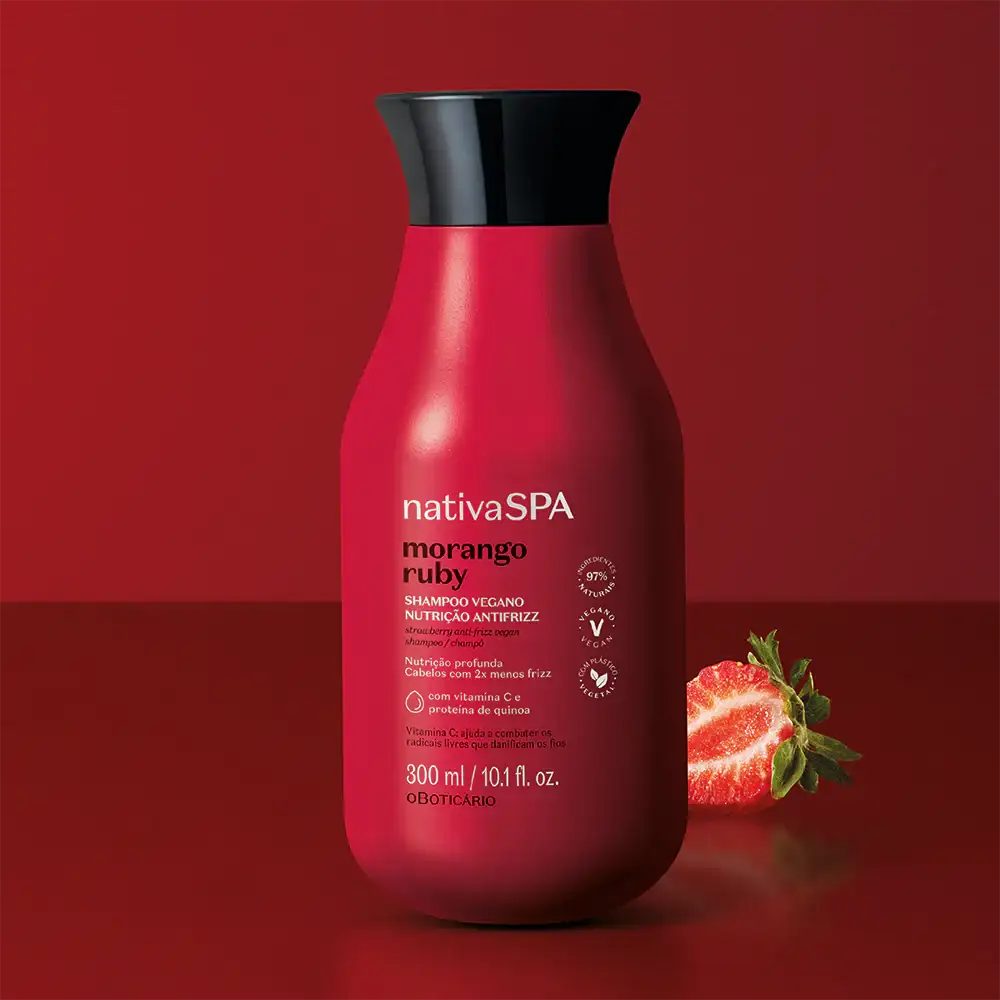 NATIVA SPA CHAMPÚ FRESA RUBÍ, 300ML