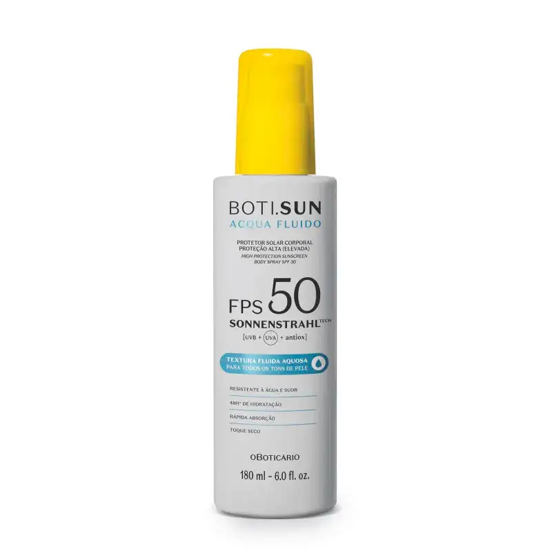 Spray Protector Solar Corporal SPF 50 BOTI.SUN Acqua Fluido 180ml