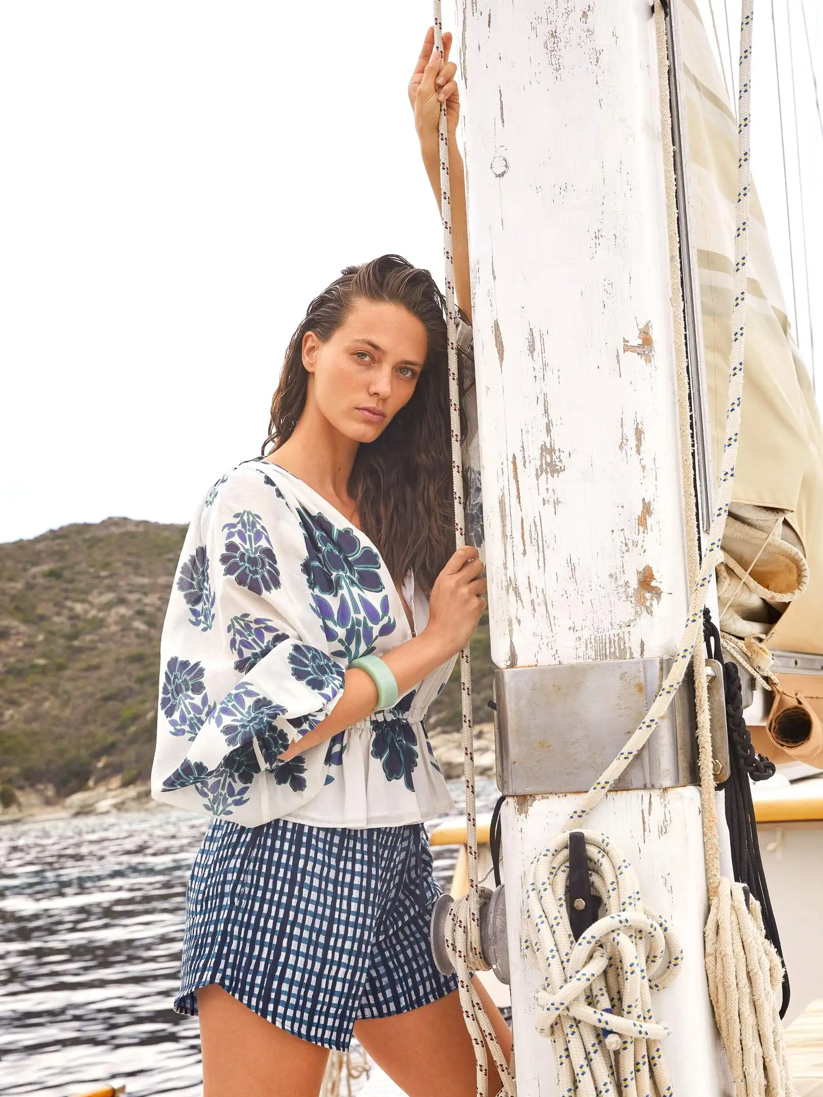 pantalones cortos con estampado shibori - Imagen 3