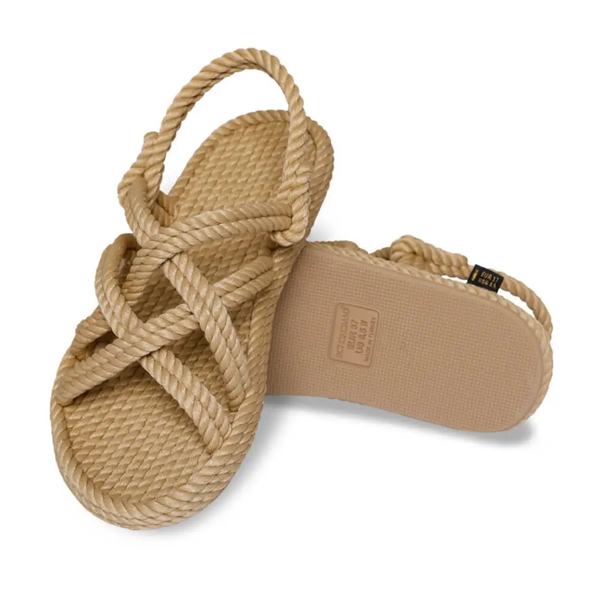 BOHONOMAD®️ BODRUM By Atelier Sandalia de cuerda Beige - Imagen 4